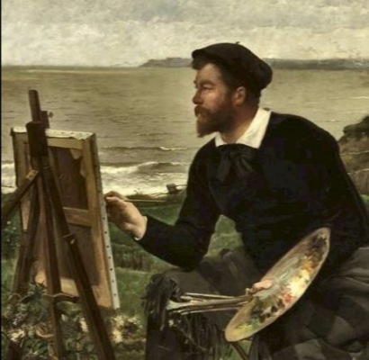 Portrait of Ulysses Butin by Ernest Duez 1880